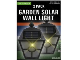 6 Units of Outdoor LED Solar Wall Lamp - Lightbulbs