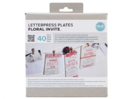 24 Wholesale WE-R 40 Piece Whimsy Invite Themed Letterpress Plates