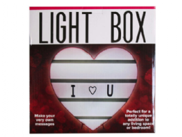 6 Pieces Heart Shape Light Box - LED Party Supplies