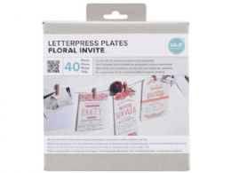 36 Wholesale WE-R 40 Piece Floral Invite Themed Letterpress Plates