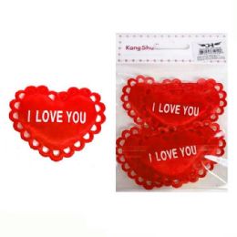 24 Pieces I Love You Heart Decorations - Valentines