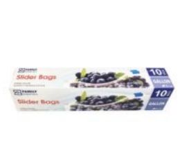 24 Wholesale 10ct Slider Bags Gallon