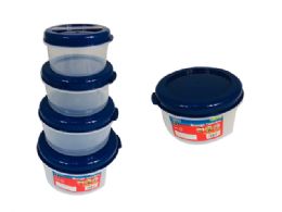 48 Wholesale 4pc Round Food Containers
