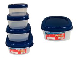 48 Wholesale 4pc Square Food Containers