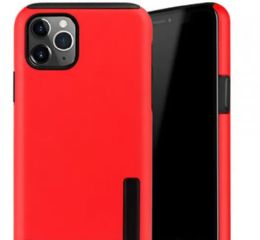 12 Wholesale Ultra Matte Armor Hybrid Case For Samsung Galaxy A02s Red