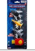 96 Bulk 3 Piece 3 Inch Air Defender With Launcher On Blister Card