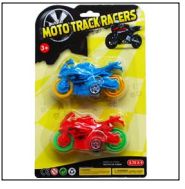 72 of 2pc 3.75" F/w Moto Track Racers