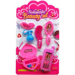 36 Units of 6 Piece Fashionista Beauty Set On Blister Card - Girls Toys