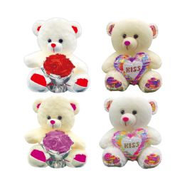 48 Pieces Bear With Heart 2 Design - Valentines