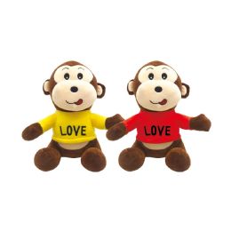 24 Pieces Monkey With Love Shirt - Valentines