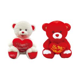 6 Pieces Bear With Heart - Valentines