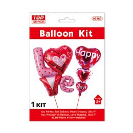 48 Wholesale Love Balloon Set