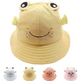 24 Wholesale Kid's Froggy Sun Hat