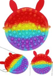 5 Bulk Rainbow Purse Pop It Toy