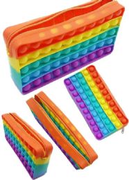 10 Units of Rainbow Pop It Hand Purse - Fidget Spinners