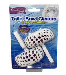 48 Units of 2 Pack Toilet And Bowl Cleaner Freshener - Toilet Brush