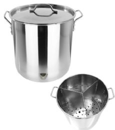 52 Quart Stainless Steel Steamer Division