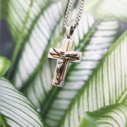 48 Units of Stainless Steel Christian Cross Necklace Crucifixion - Jewelry & Accessories