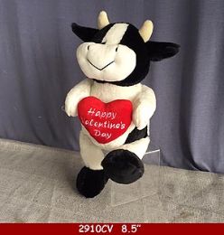100 Bulk Beanie Cow With Valentine's Day Heart