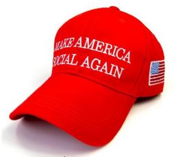 24 Wholesale Make America Social Again Hat