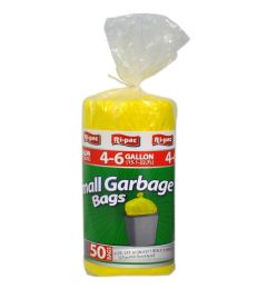 72 Wholesale 50 Piece 4 To 6 Gallon Trash Bags