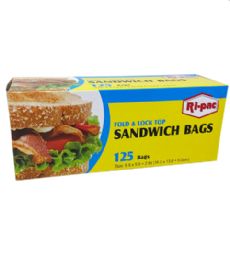 24 Pieces 125 Count Sandwich Bags - Garbage & Storage Bags