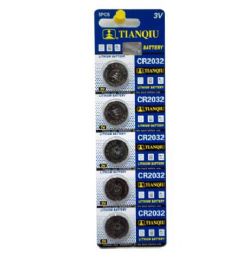 100 of 5 Piece 3v Button Batteries Cr2032