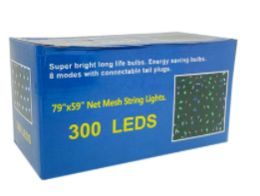 40 Pieces Net Mesh Light 300 Led Outdoor Multi - Christmas Decorations