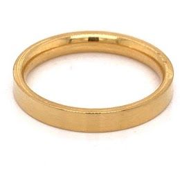 150 Wholesale Pack Of Flat 18k Gold Plated Stainless Steel Blank Ring 3mm Size 4