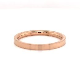 150 Units of Pack Of Flat 18k Rose Gold Plated Stainless Steel Ring 2mm Size 4 - Rings