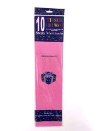 144 Packs 10 Sheets Pack Colored Tissue Paper Color Pink - Tissue Paper