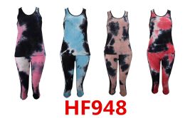 72 of Fur Lined Yoga Set Size Assorted
