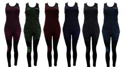 72 Sets Women Fur Lined Yoga Set Size Assorted - Womens Active Wear