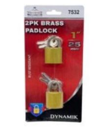 72 Pieces 2pk Padlock For Travel Case - Screwdrivers and Sets