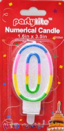 600 Packs #0 Birthday Candles -Glitter - Candles & Accessories