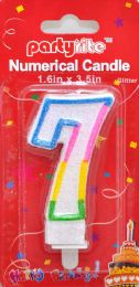 600 Units of #7 Birthday Candles -Glitter - Candles & Accessories