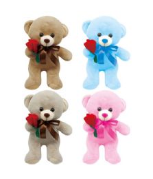 24 Wholesale Bear With Rose