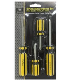 48 Pieces 4 Piece Screw Driver Deluxe - Screwdrivers and Sets