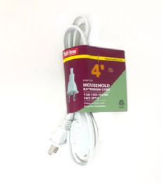 50 Wholesale 4 Foot White Extension Cord