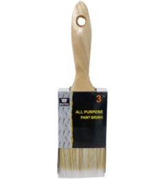 48 Units of 3 Inch Paint Brush Woodend Handle - Paint and Supplies