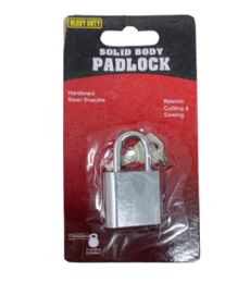 96 Wholesale Solid Body Padlock With 2 Keys