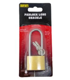 96 Wholesale Padlock Long Shackle With 2 Keys
