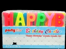 180 Units of Happy Birthday Combo Candles - Candles & Accessories