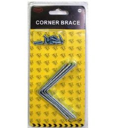 144 Pieces 4 Piece Corner Brace - Screws Nails and Anchors