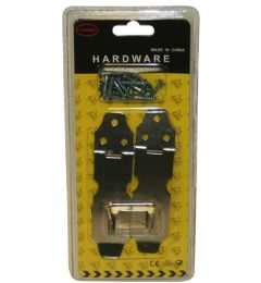 144 Pieces 2 Piece 3 Inch Stainless Steel Hasp - Screws Nails and Anchors