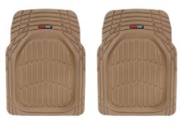 4 Pieces Motor Trend 3 Piece Hd Rubber Floor Beige - Auto Sunshades and Mats