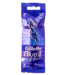 72 Units of Gillette Blue Ii Plus Razors 2 Count - Shaving Razors