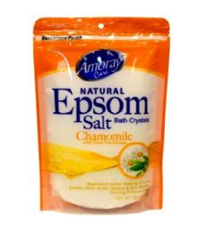 72 Pieces Amoray Epsom Salt Bag 16pz Chamomile - Skin Care