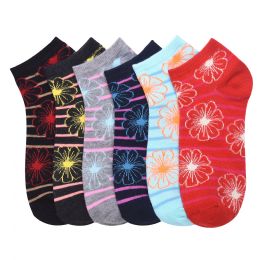432 Units of Mamia Spandex Socks (hills) Size 0-12 - Womens Ankle Sock