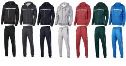 12 Units of Men's Copper Tech Fleece Set In Red - Mens Sweatpants